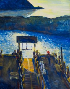 The Dock. 30” x 24”, Oil, $4400.