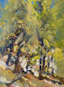 Cathedral Woods, 16” x 12”, Oil, $1600.