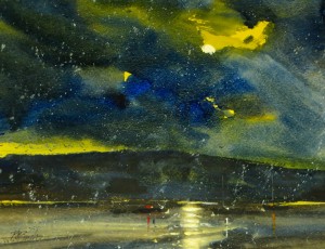  Storm Clouds. 10” x 13”, Watercolor, $1200. 